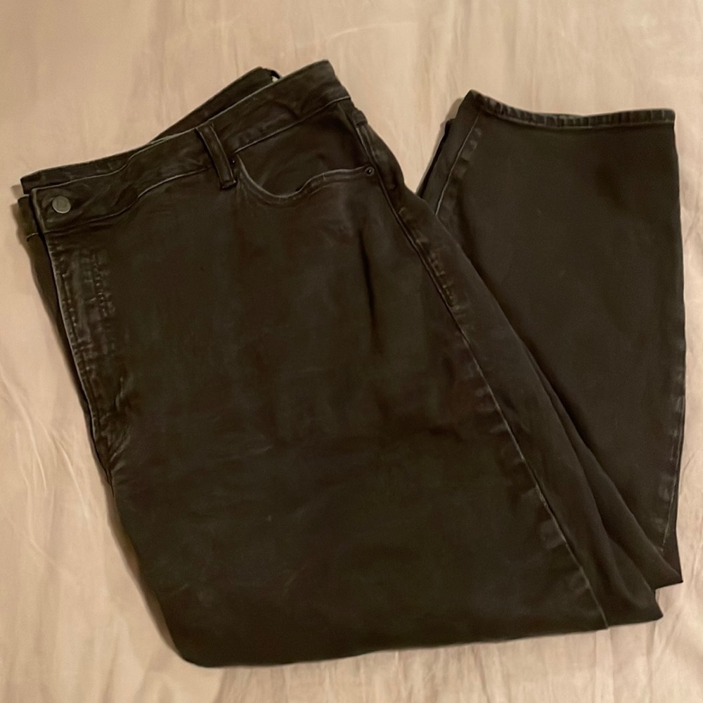 Old Navy High Rise O.G. Straight Women's Jeans Secret Slim Pockets Black Sz 28